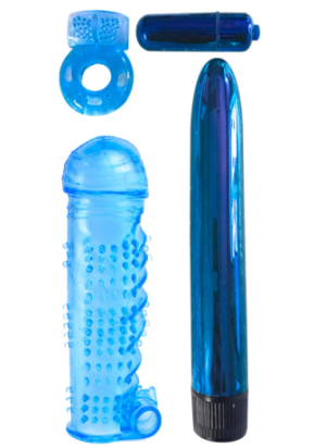 Coffret 4 sextoys bleu Classix - R545120